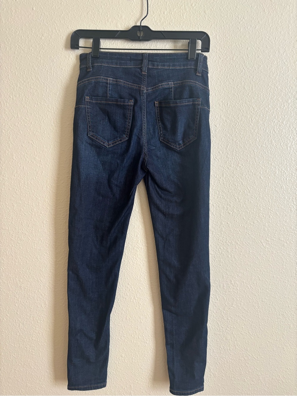Dark Blue Women’s Slim Jeans - Picture 2 of 4